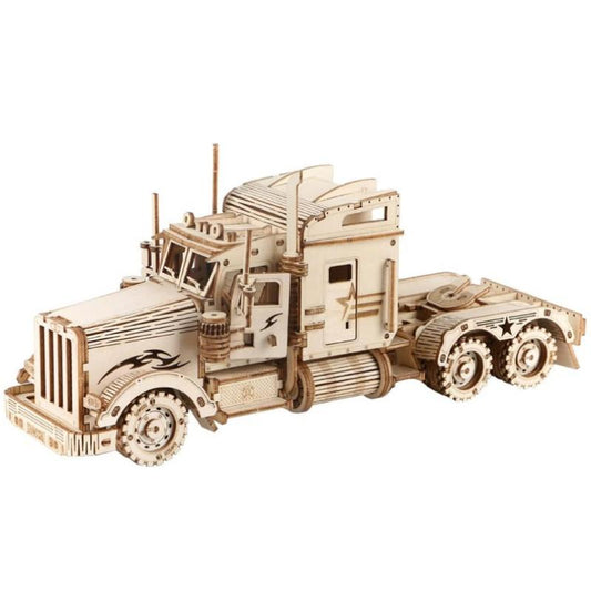 3D Puzzle Heavy Truck Wooden Model Kit