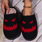 Halloween Bat Cartoon Thermal Winter Cotton Slippers